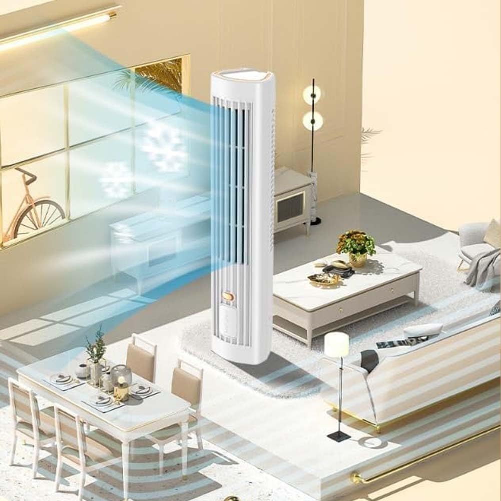 Mqqhot přenosný chladicí ventilátor,Přenosný ventilátor klimatizace s chladicím ventilátorem s velkou rychlostí baterie pro kancelář, kempování a venkovní použití