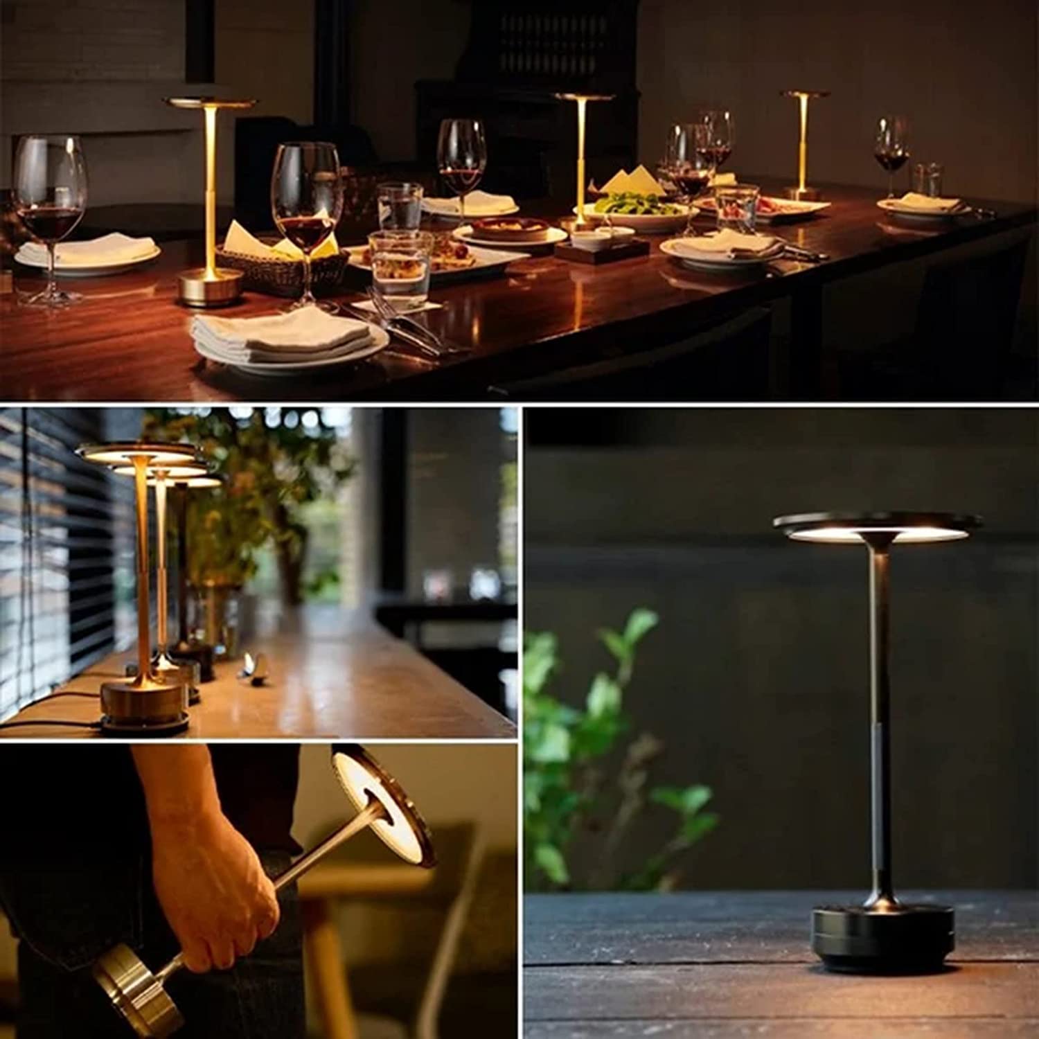 Mqqhot Bezdrátová ochrana očí Energeticky úsporná stolní lampa Noční světlo