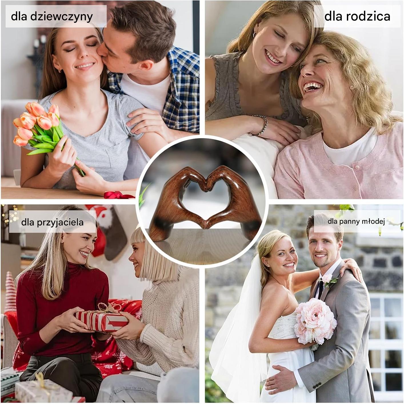 Ručně vyrobená socha ve tvaru srdce, dárek ke Dni matek, velikonoční dárek, dekorace na párty, vzhled dřeva, pryskyřičná dekorativní umělecká díla